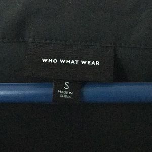 Who What Wear Tops - Black vneck open elbow sleeved blouse Who What Wear Tops - Black vneck open elbow sleeved blouse